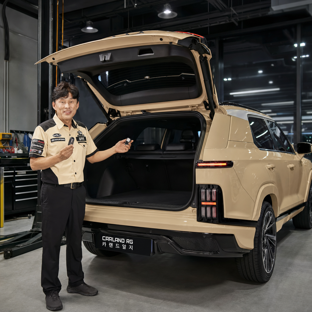 KGM 액티언 SUV 전동트렁크 시공 전문 스마트키 원격 개폐 청주 카랜드알지