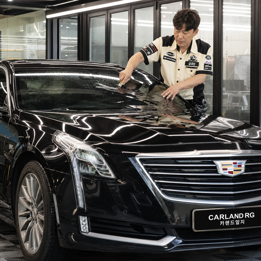 청주 수입차 캐딜락 CT6 썬팅 자외선차단 열차단 탁월 넥스필 마제스틱 블랙스퍼터 필름시공 카랜드알지