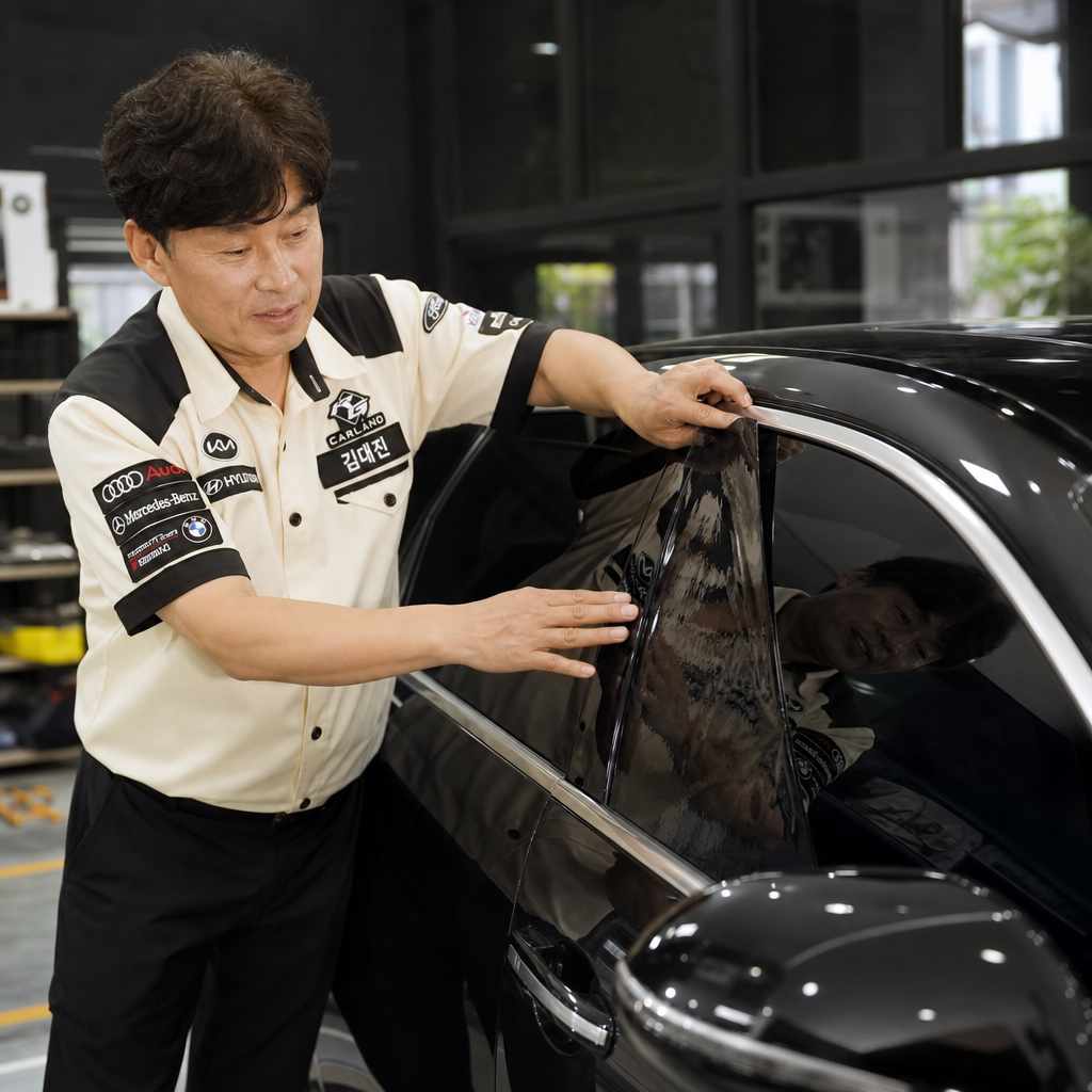 청주 수입차 캐딜락 CT6 썬팅 자외선차단 열차단 탁월 넥스필 마제스틱 블랙스퍼터 필름시공 카랜드알지