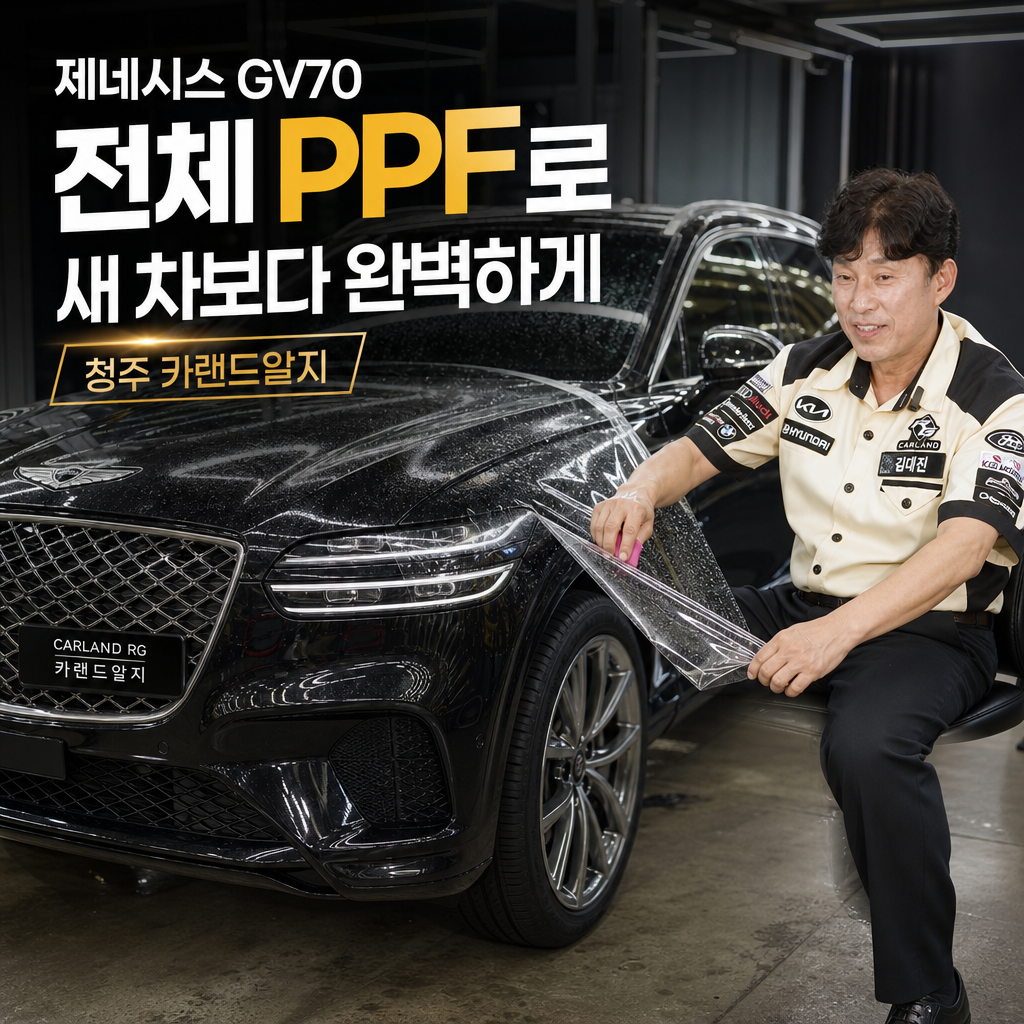 제네시스 GV70 전체 PPF로 새 차보다 완벽하게 청주 카랜드알지