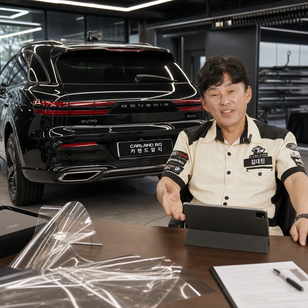 제네시스 GV70 전체 PPF로 새 차보다 완벽하게 청주 카랜드알지